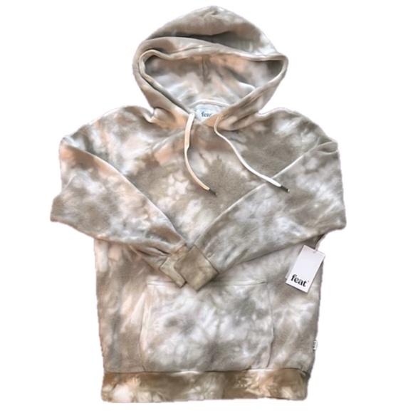 Feat Clothing Blanket Blend Ultra Soft Tie Dye Hoodie - Latté - Picture 2 of 6